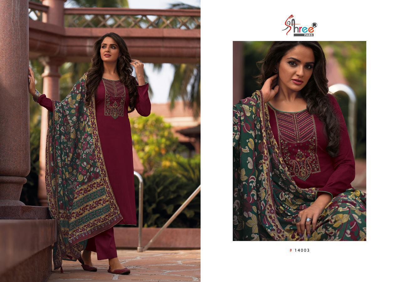 shree fab chevron jam cotton exclusive print salwar suit catalog