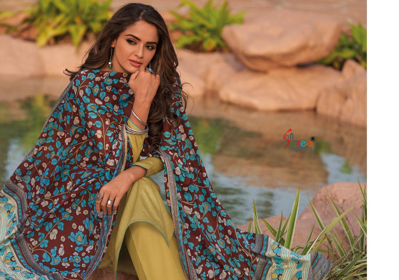 shree fab chevron jam cotton exclusive print salwar suit catalog