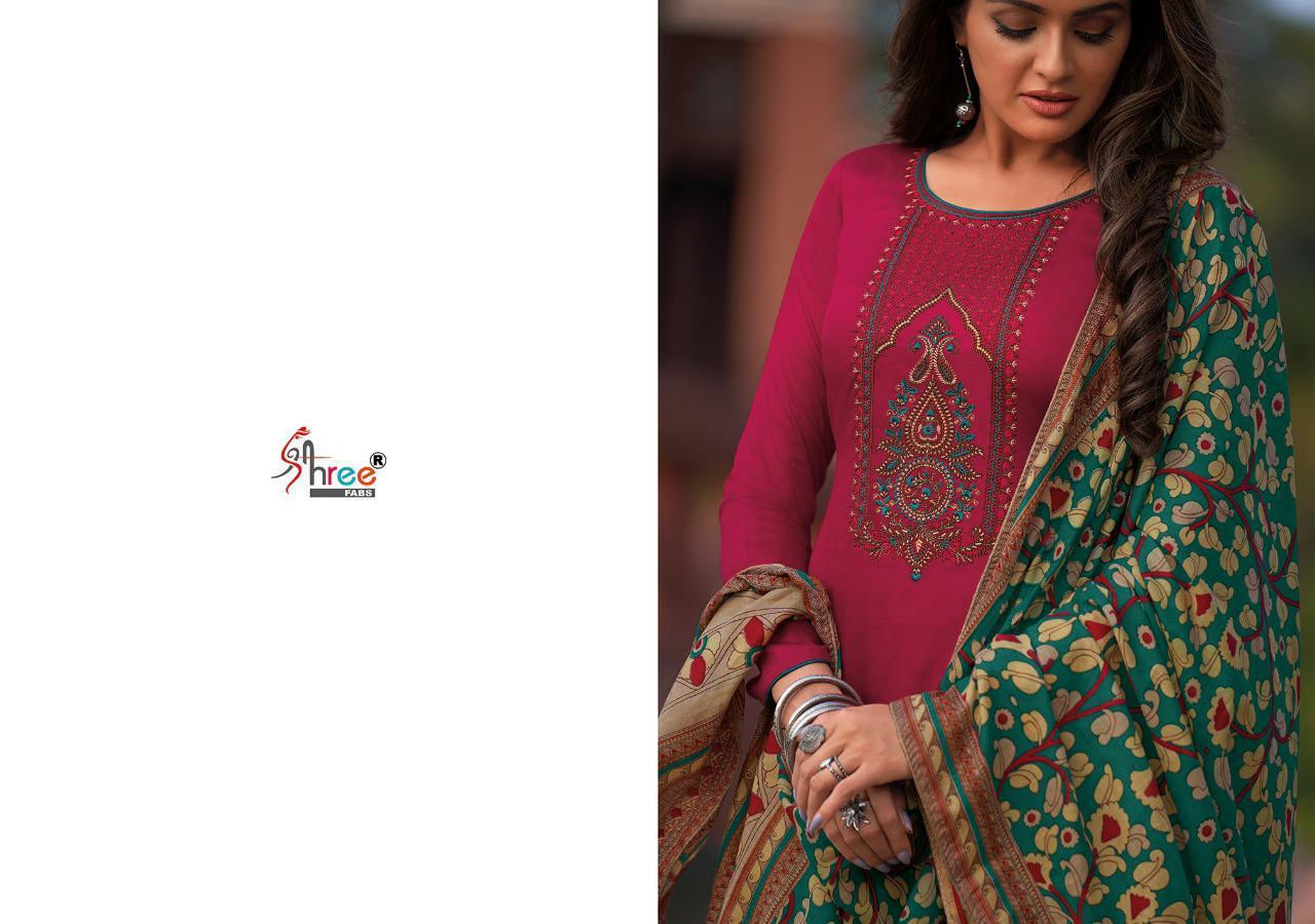 shree fab chevron jam cotton exclusive print salwar suit catalog