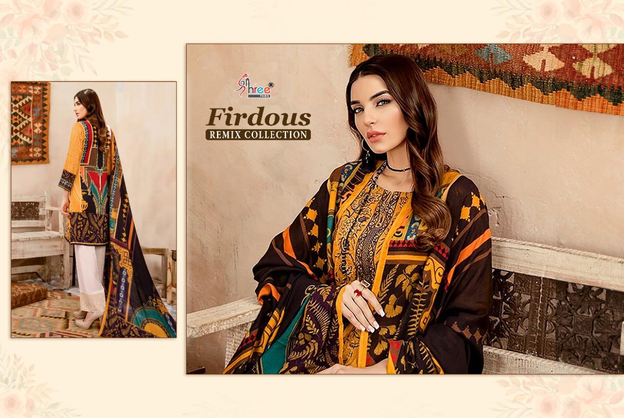 shree fab firdous Remix collection cotton exclusive print look cotton dupatta salwar suit catalog