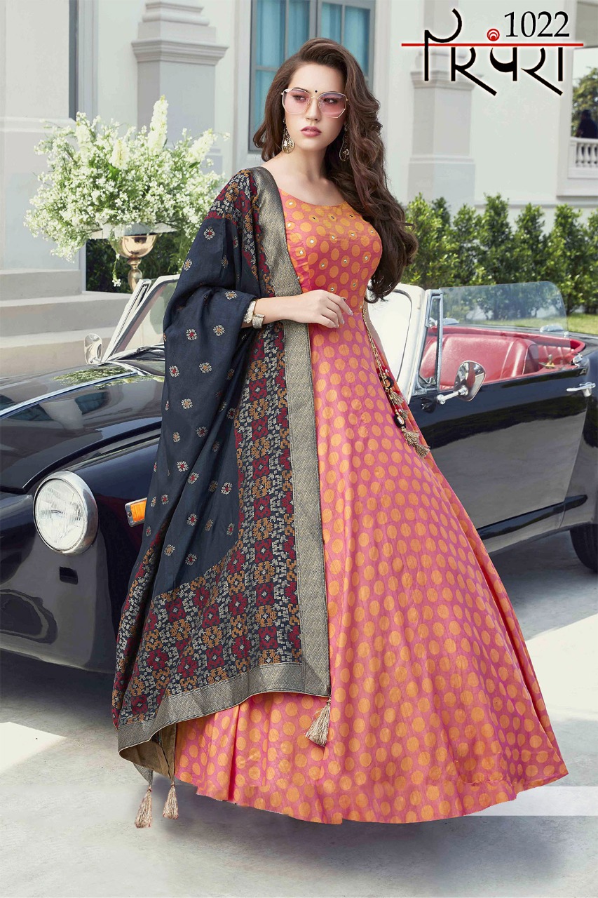 stylishta parmpara vol 5 grandeur look gown catalog