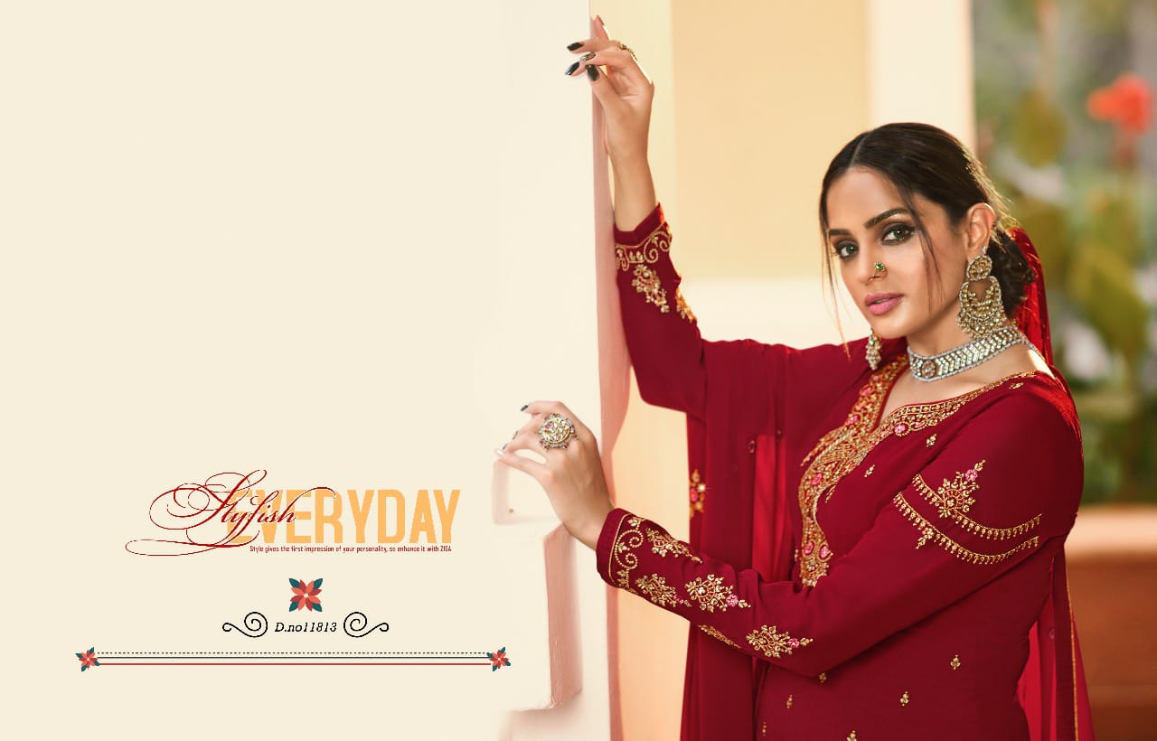 meera trendz zisa vol 65 georgget festive look salwar suit catalog