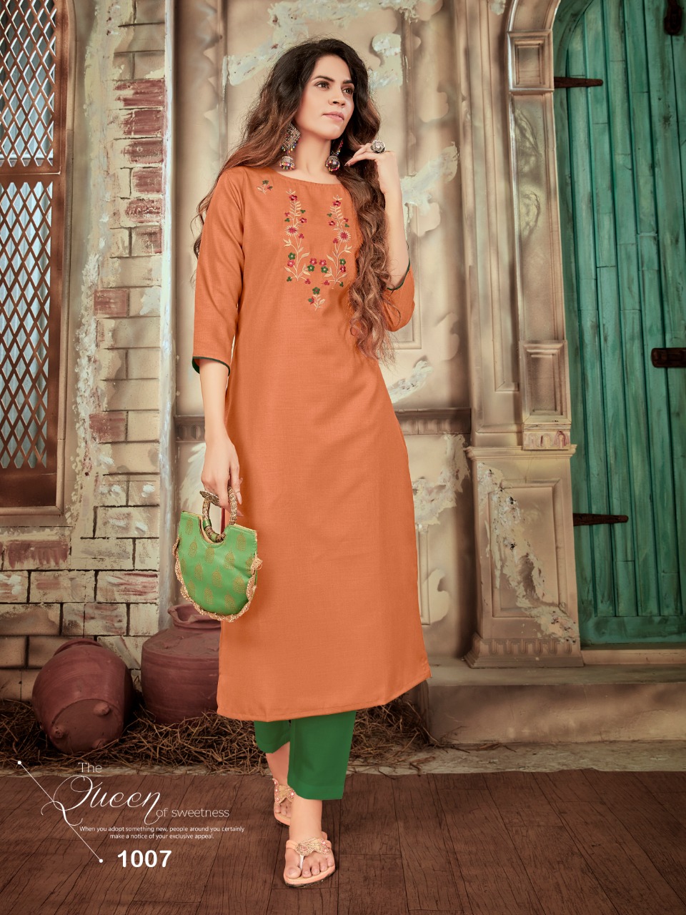 syasii light cotton decent look kurti catlog