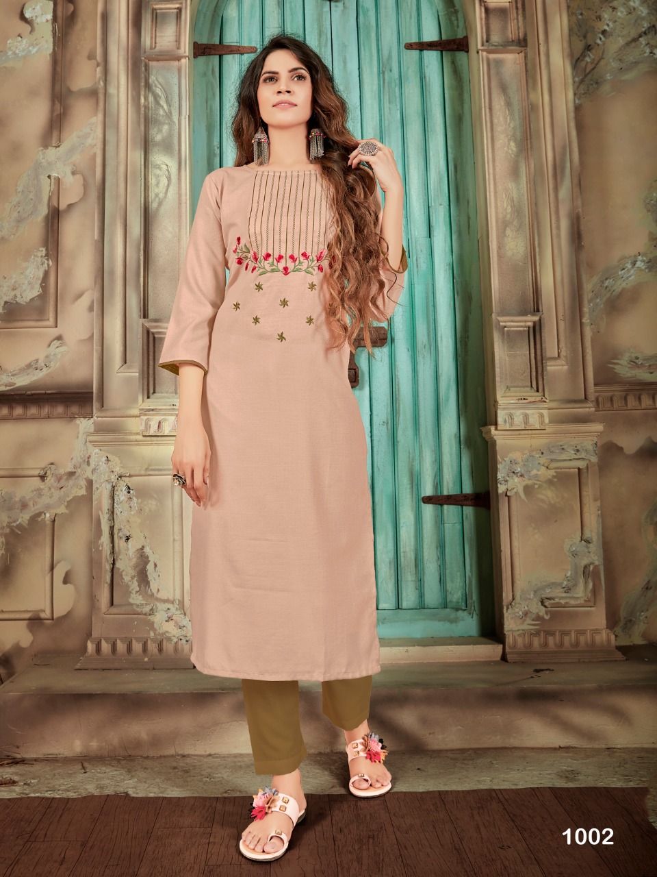 syasii light cotton decent look kurti catlog