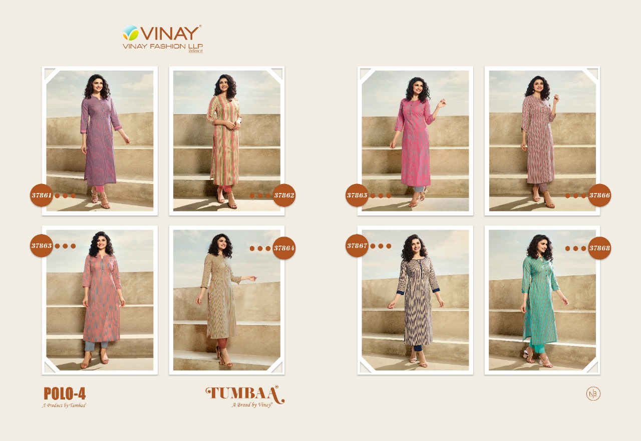 vinay fashion tumbaa skyline cotton attrective look kurti with bottom catalog