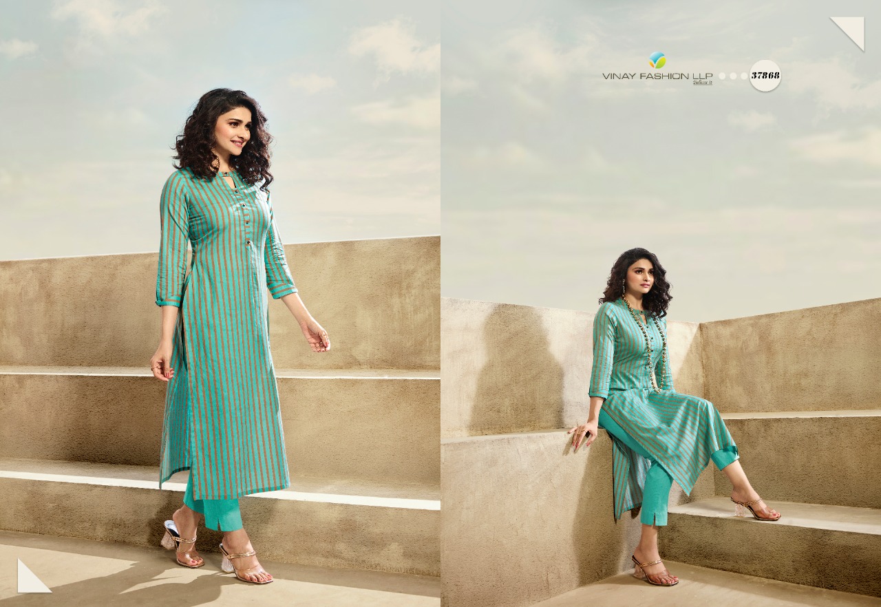 vinay fashion tumbaa skyline cotton attrective look kurti with bottom catalog