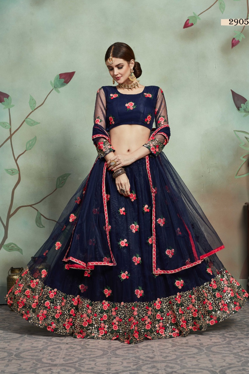 virasat Euphoria Vol 2 d no 2905 net gorgeous style lehenga single