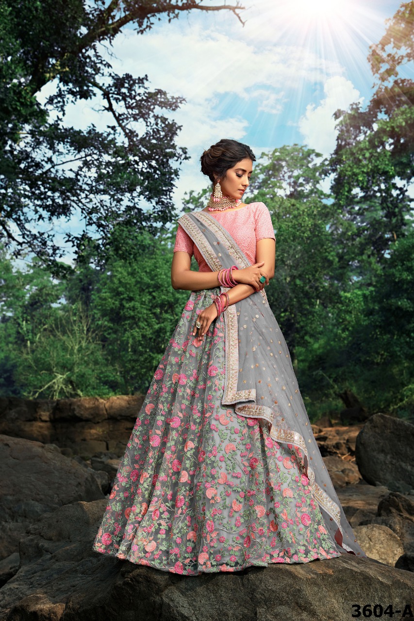 virasat Euphoria Vol 4  net grandeur look  lehenga catalog