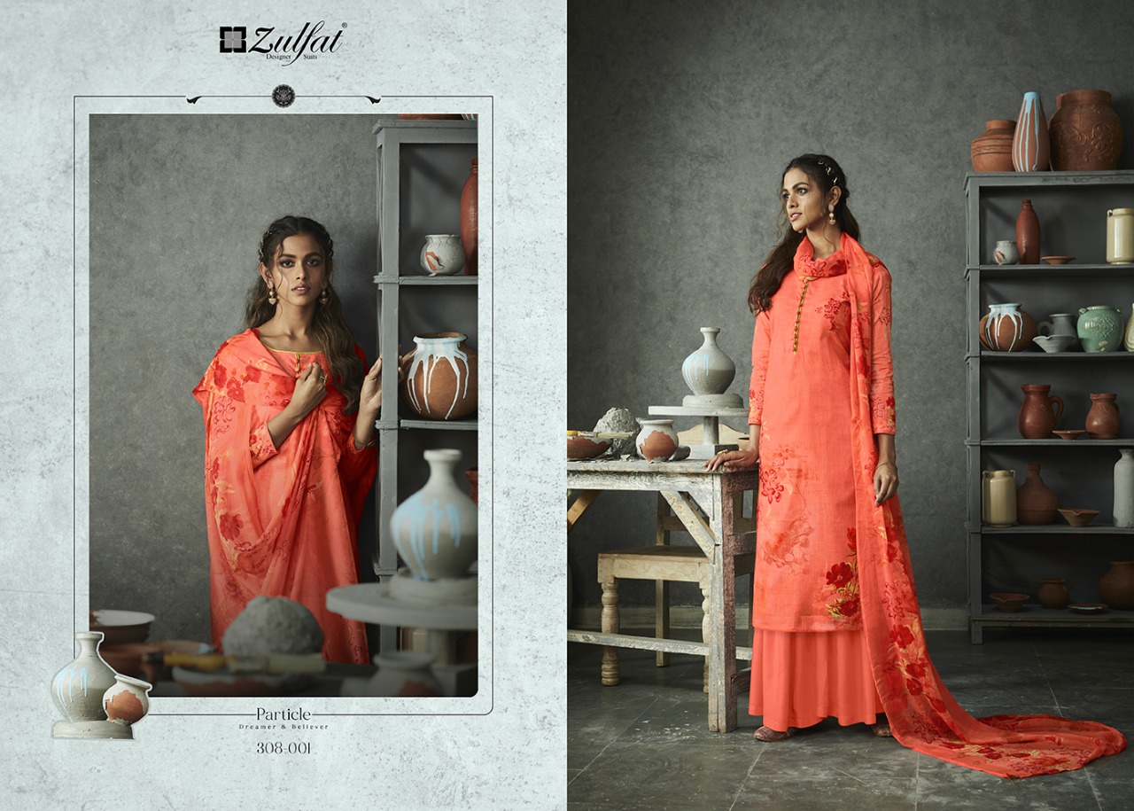 zulfat designer gulmohar cotton ecclusive print salwar suit catalog