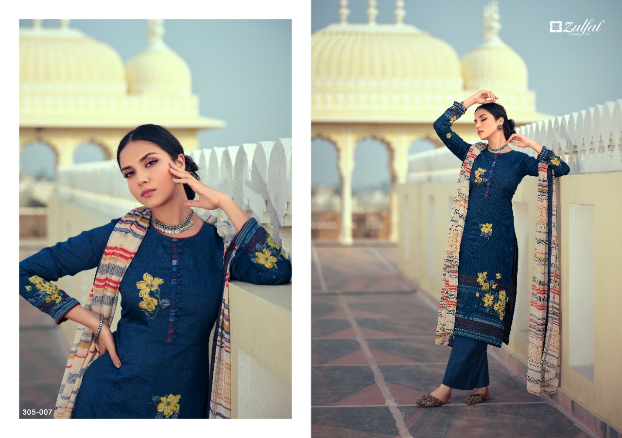 zulfat designer suits minaaz jam cotton attrective digital print salwar suit catalog