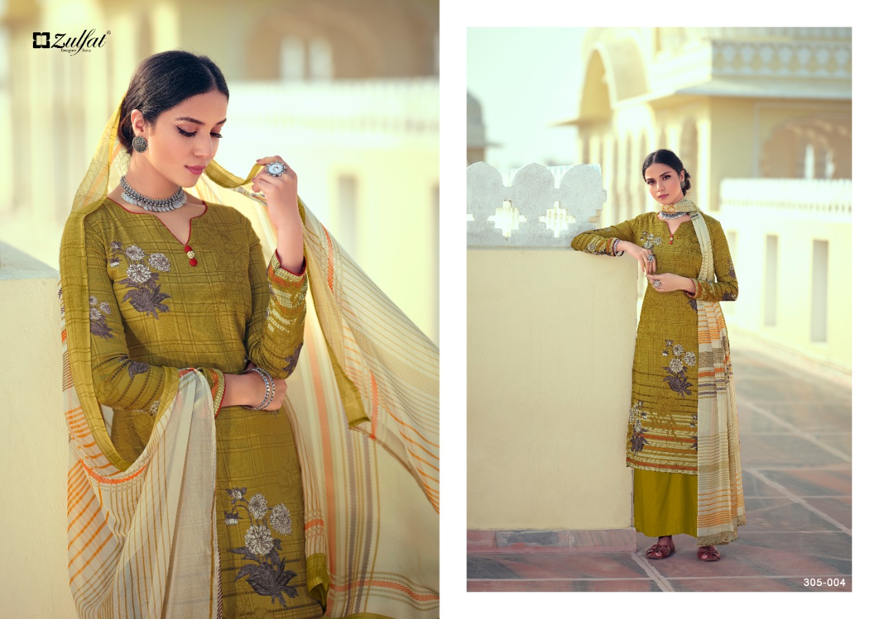 zulfat designer suits minaaz jam cotton attrective digital print salwar suit catalog