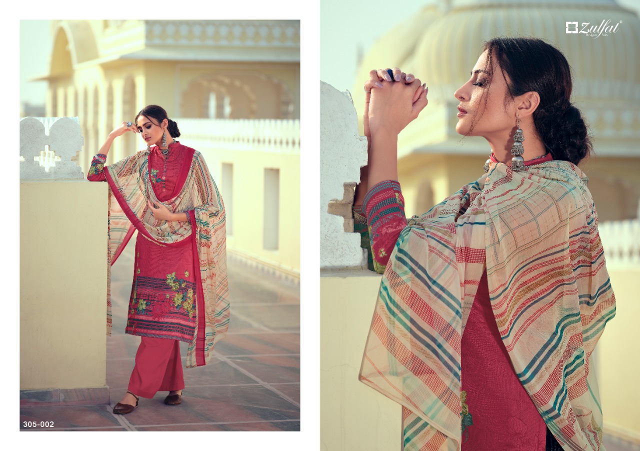 zulfat designer suits minaaz jam cotton attrective digital print salwar suit catalog