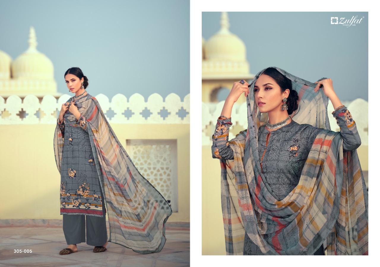 zulfat designer suits minaaz jam cotton attrective digital print salwar suit catalog