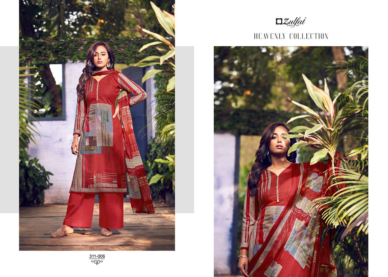 zulfat designer suits navika cotton exclusive print salwar suit catalog