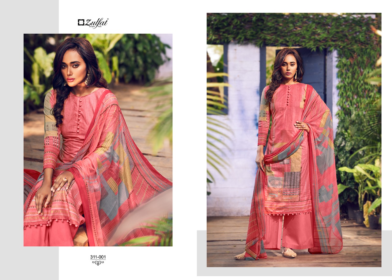 zulfat designer suits navika cotton exclusive print salwar suit catalog