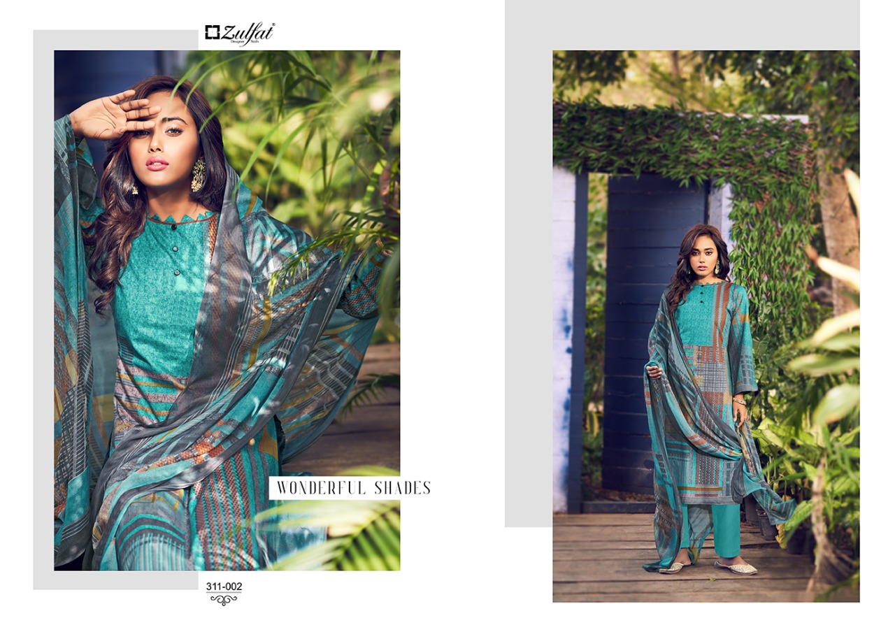 zulfat designer suits navika cotton exclusive print salwar suit catalog