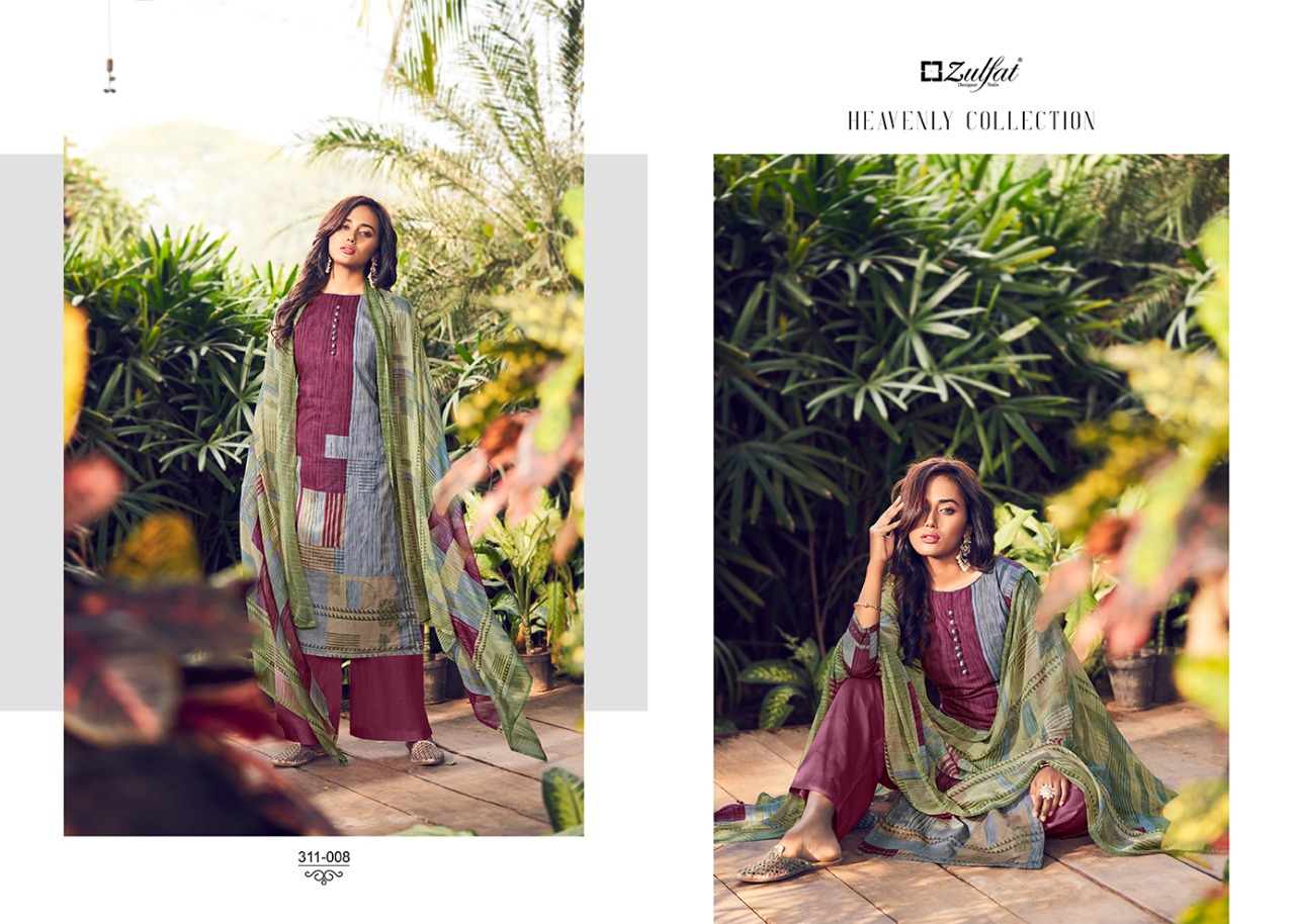 zulfat designer suits navika cotton exclusive print salwar suit catalog