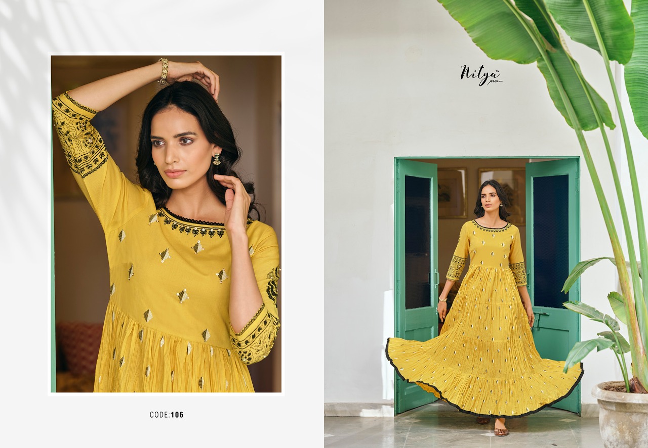 lt nitya annika cotton gorgeou look kurti catalog