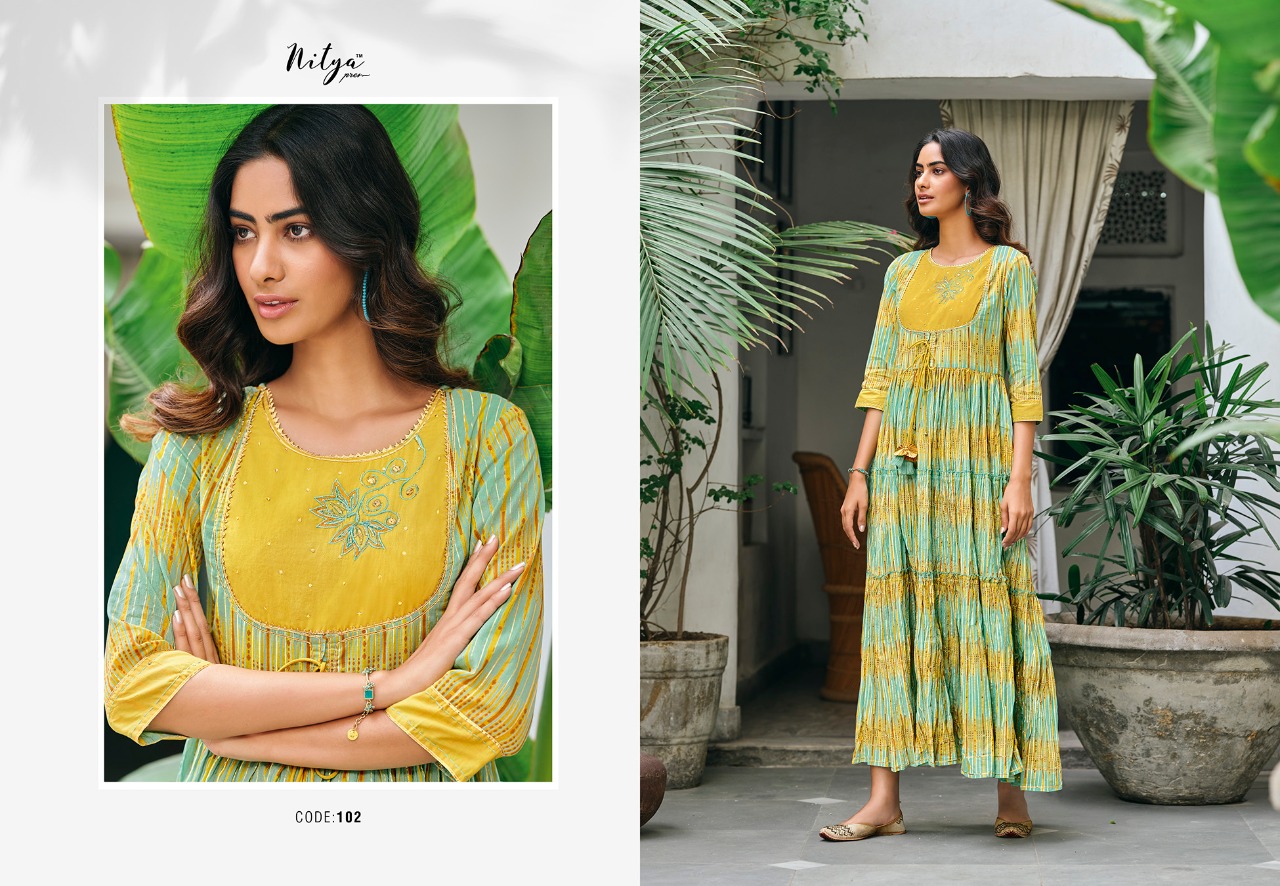 lt nitya annika cotton gorgeou look kurti catalog