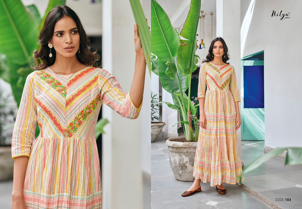 lt nitya annika cotton gorgeou look kurti catalog