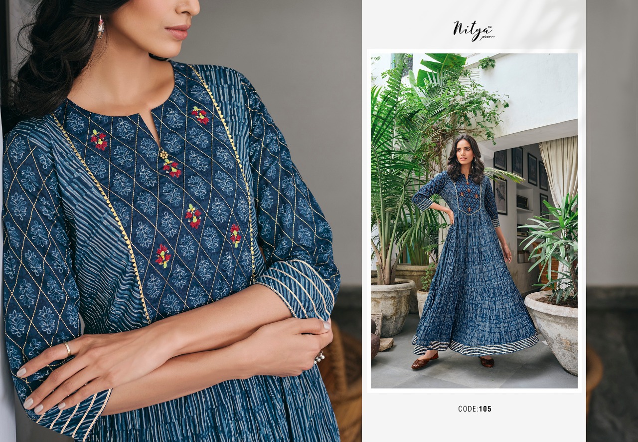 lt nitya annika cotton gorgeou look kurti catalog