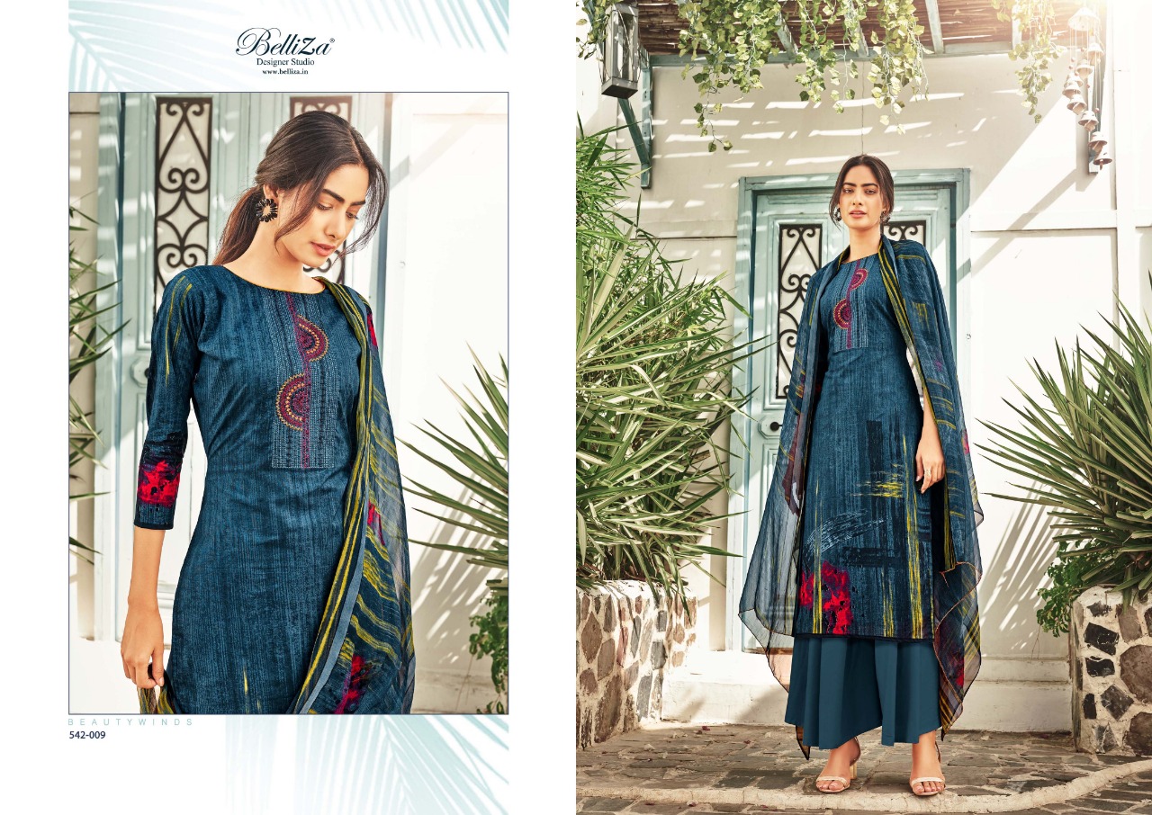 beliza designer studio heeriye cotton elegant look salwar suit catalog