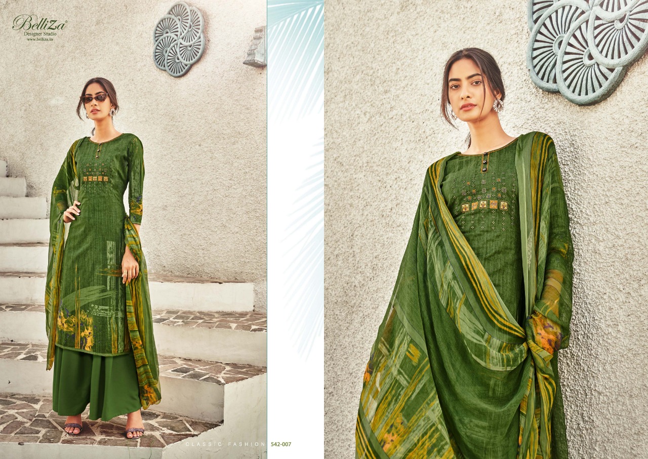 beliza designer studio heeriye cotton elegant look salwar suit catalog