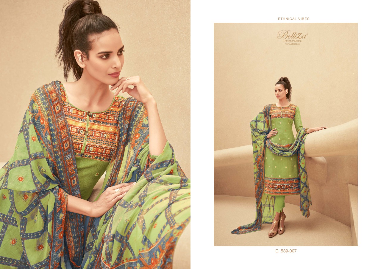 belliza designer studio falguni cotton attrective printed  salwar suit catalog