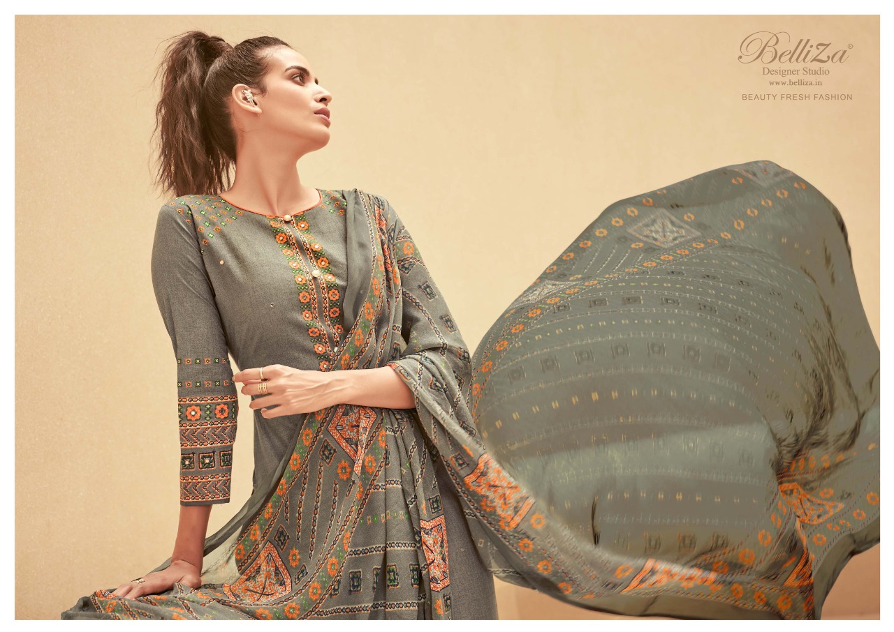 belliza designer studio falguni cotton attrective printed  salwar suit catalog