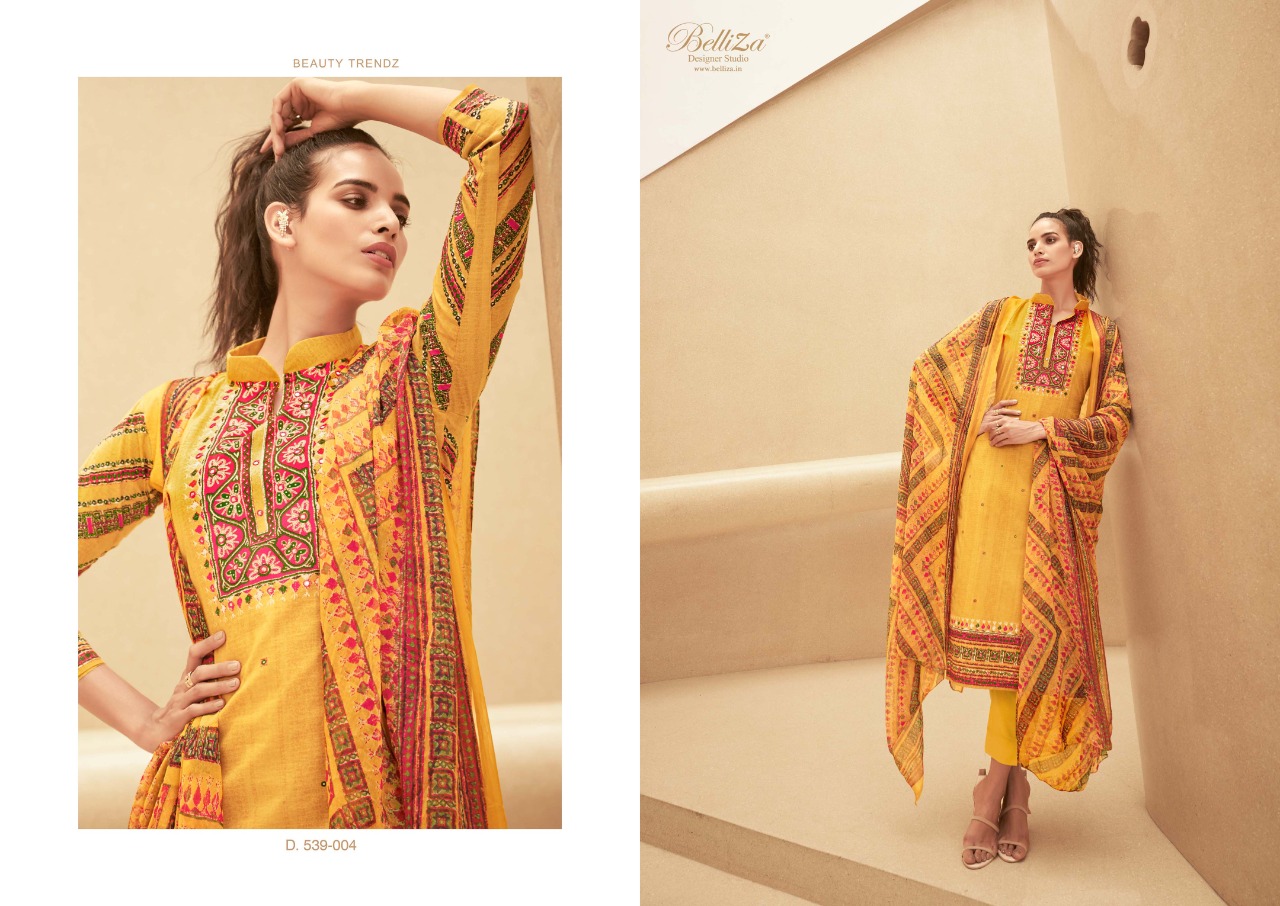 belliza designer studio falguni cotton attrective printed  salwar suit catalog