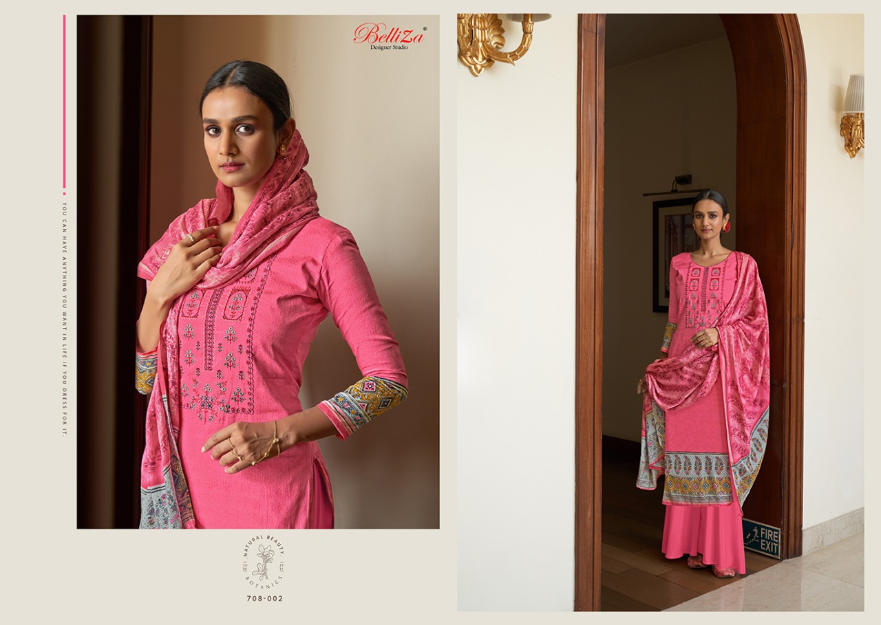 belliza designer studio haseen cotton astonishing salwar suit catalog