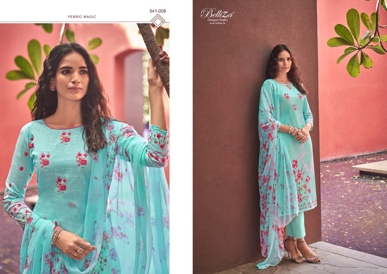 belliza designer studio nakshatra cotton attrective print and colour salwar suit catalog