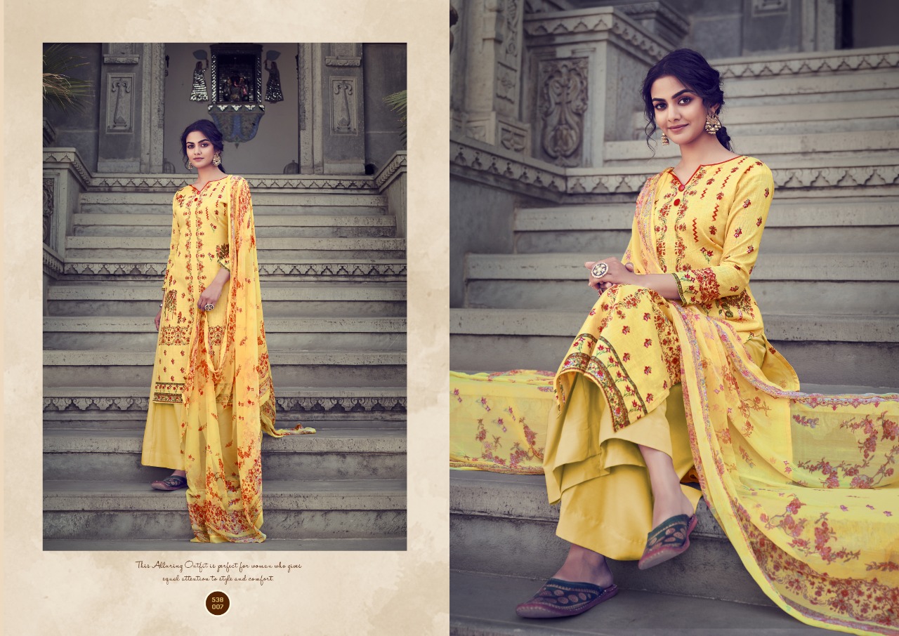 belliza designer studio nazia cotton attrective print and colour salwar suit catalog