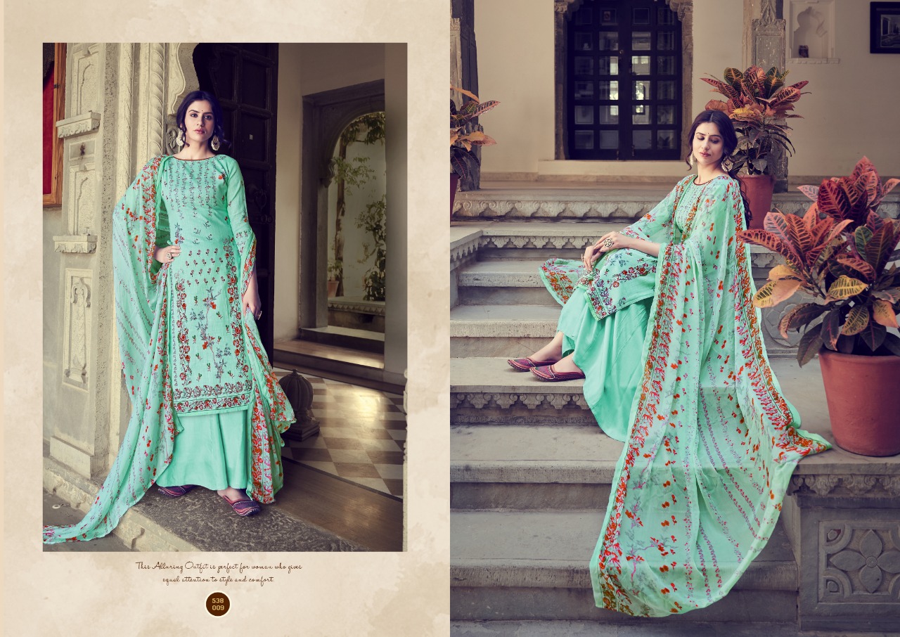 belliza designer studio nazia cotton attrective print and colour salwar suit catalog