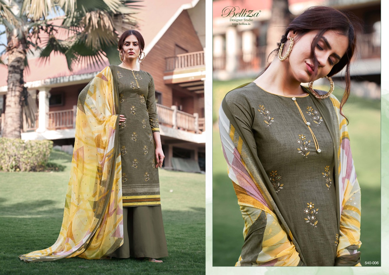 belliza desiner studio amogh cotton decent look salwar suit catalog