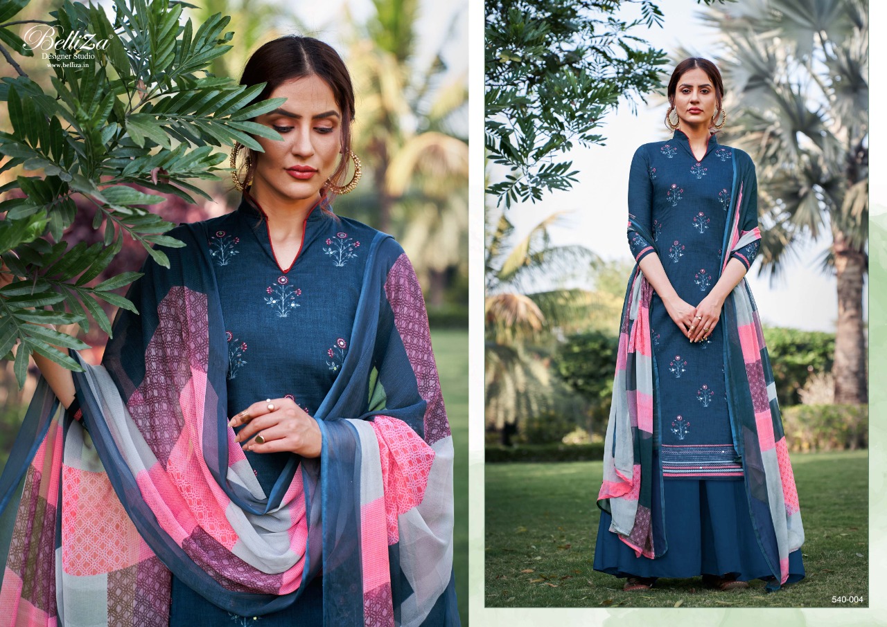 belliza desiner studio amogh cotton decent look salwar suit catalog