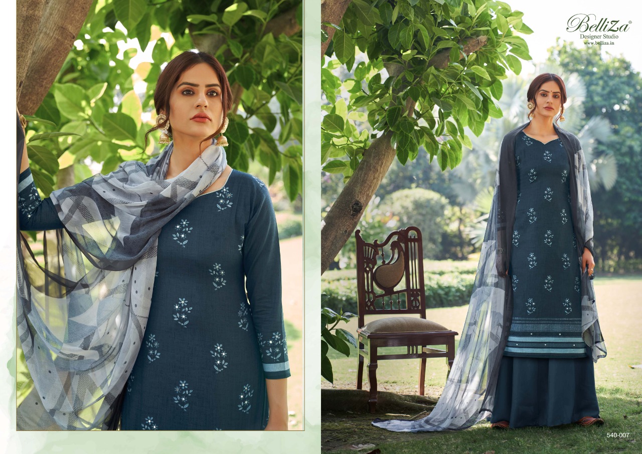 belliza desiner studio amogh cotton decent look salwar suit catalog