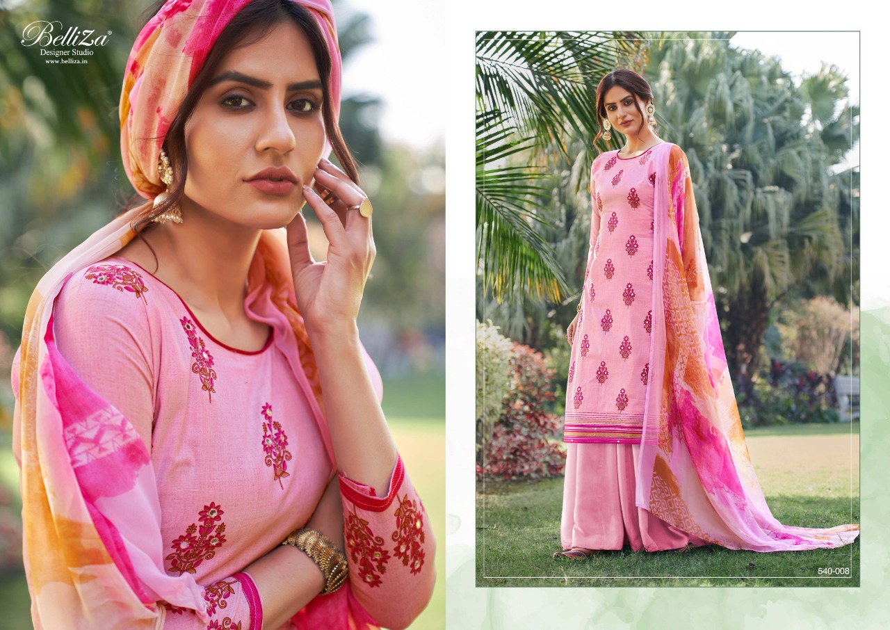 belliza desiner studio amogh cotton decent look salwar suit catalog