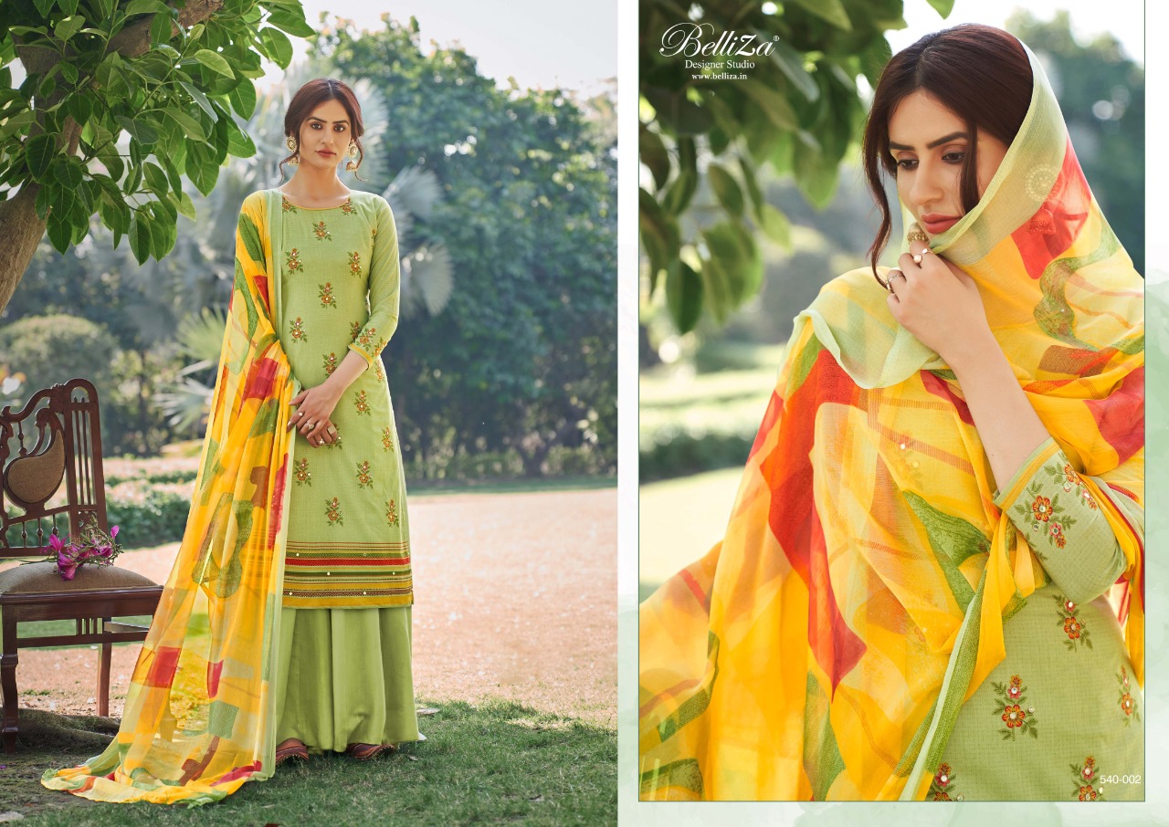 belliza desiner studio amogh cotton decent look salwar suit catalog