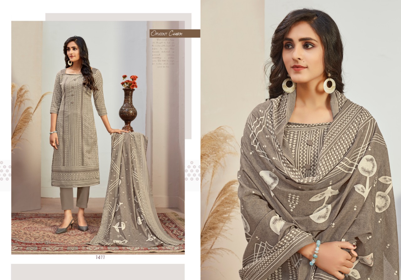 bipson mahek 1407 1414 cotton astonishing salwar suit catalog