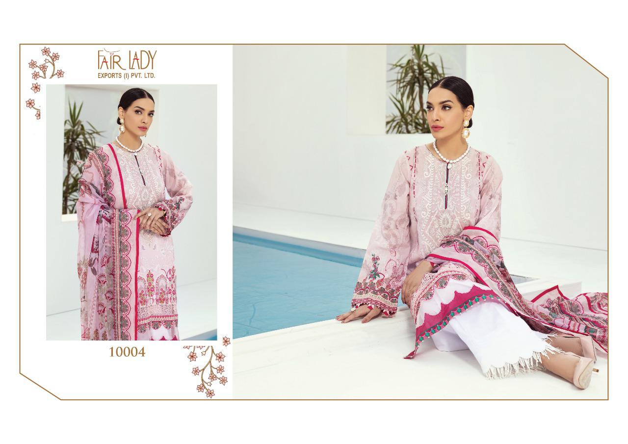 fair lady baroque farasha satin catchy look salwar suit with chiffon dupatta catalog