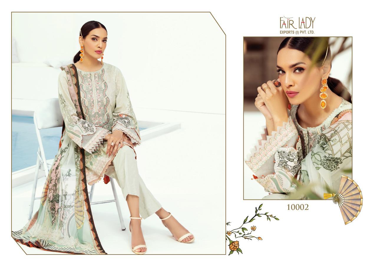 fair lady baroque farasha satin catchy look salwar suit with chiffon dupatta catalog