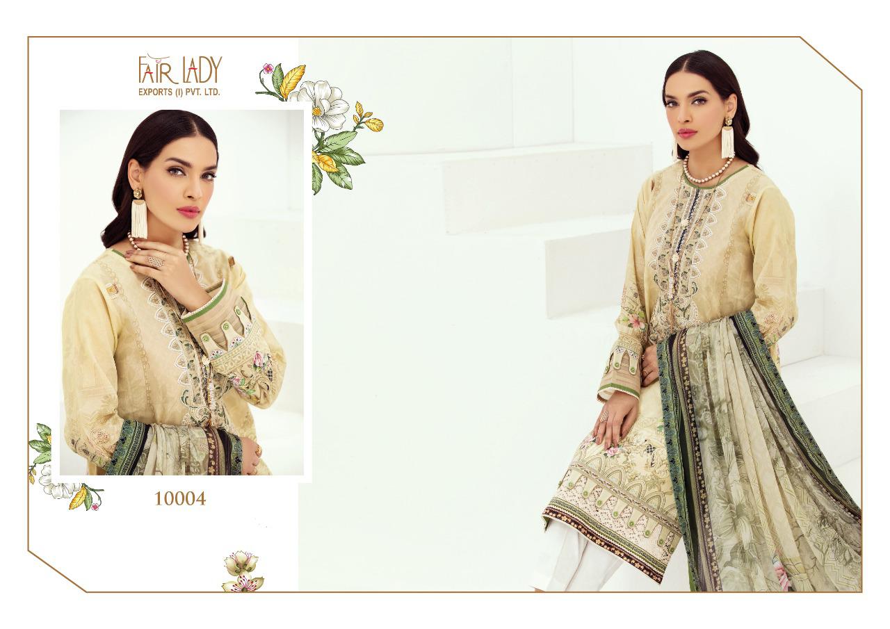 fair lady baroque farasha satin catchy look salwar suit with chiffon dupatta catalog