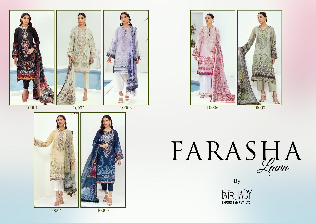 fair lady baroque farasha satin elegant salwar suit with lawn dupatta catalog