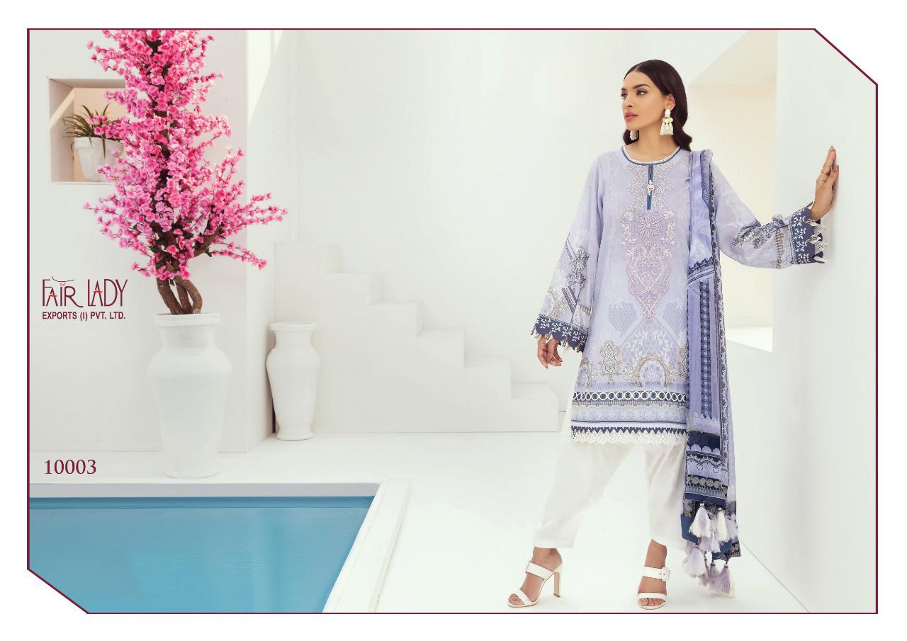 fair lady baroque farasha satin elegant salwar suit with lawn dupatta catalog