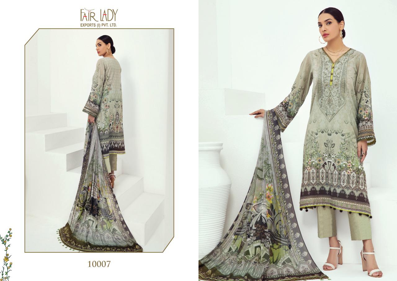 fair lady baroque farasha satin elegant salwar suit with lawn dupatta catalog