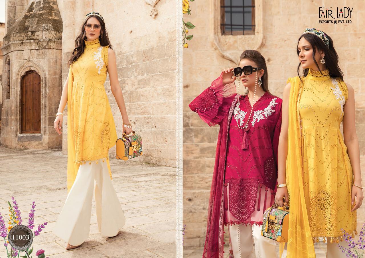 fair lady maria b m prints vol 2 shatin catchy look  salwar suit with chiffon dupatta catalog