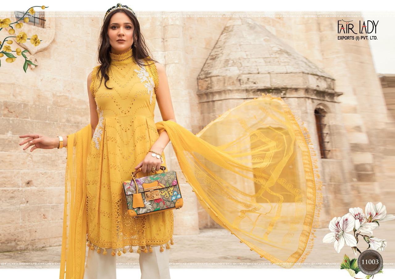 fair lady maria b m prints vol 2 shatin festive look  salwar suit with lawn dupatta catalog