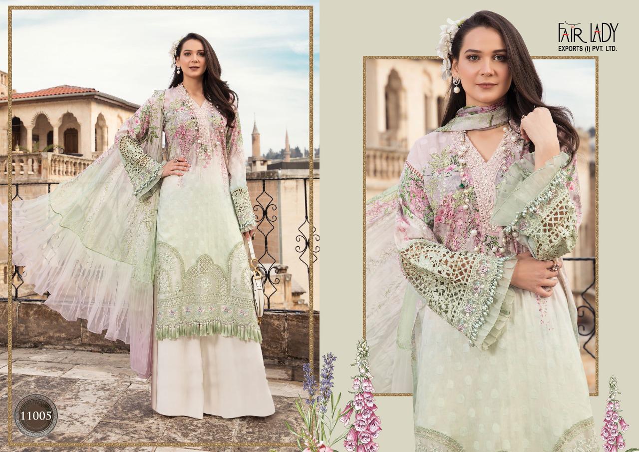 fair lady maria b m prints vol 2 shatin festive look  salwar suit with lawn dupatta catalog