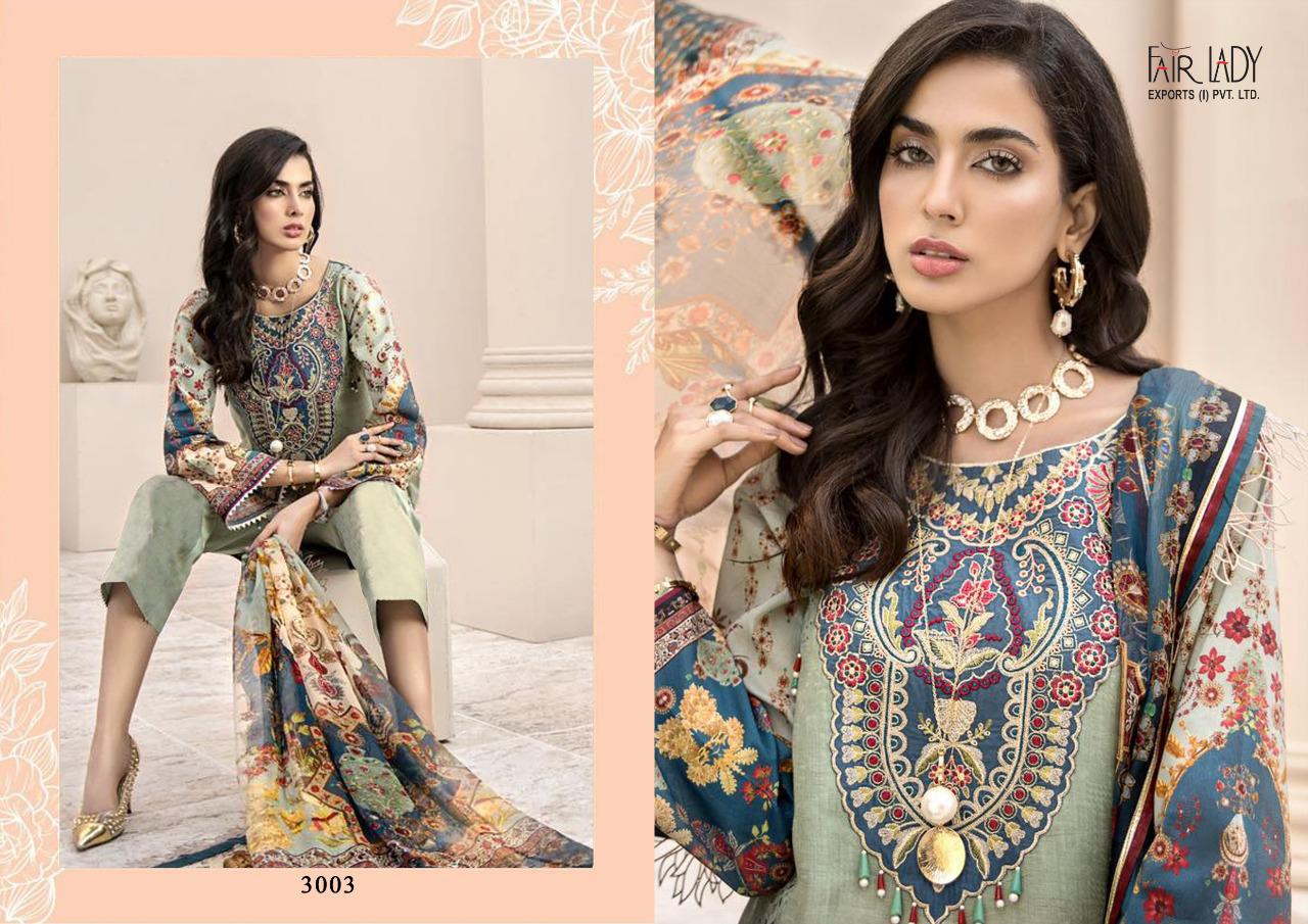 fair lady noor jam satin festive look salwar suit with chiffon dupatta catalog